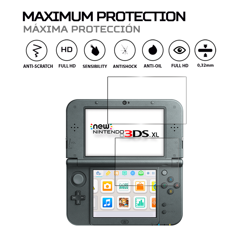 ANTISHOCK Screen protector for Nintendo 3ds XL