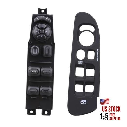Power Door Window Switch+Bezel Master Control Compatible with 2002-2009 Dodge