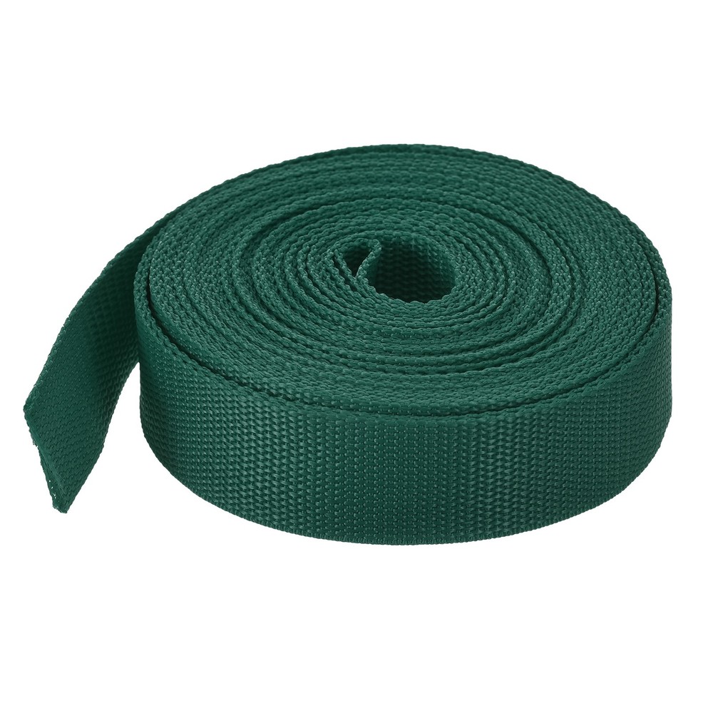 Lightweight Polypropylene Webbing Strap 1 1/4" 10 Yard Backpack Dark Green