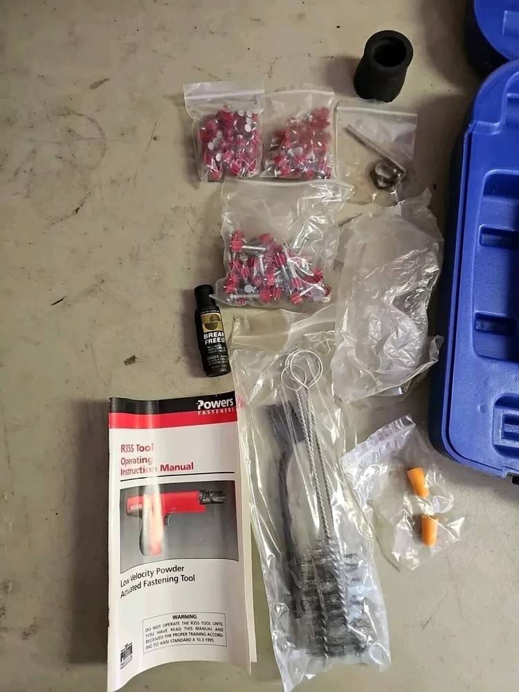Powers Fasteners P35S Powder Driven Tool w/ case-Powder Actuated Fastener