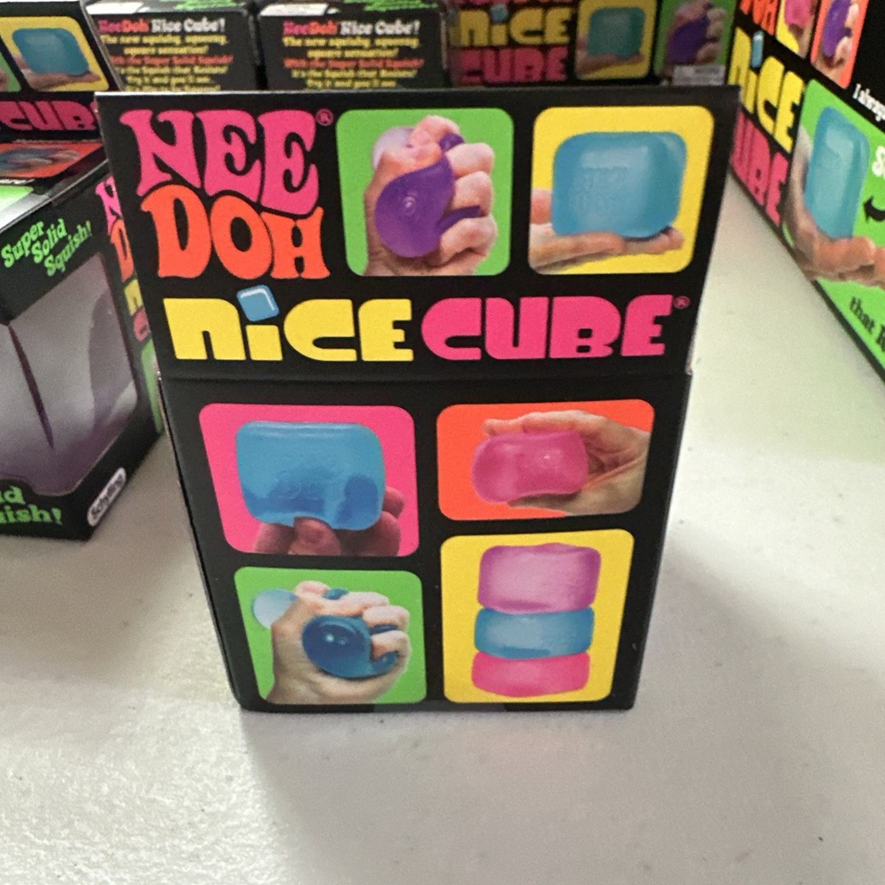 Nee Doh Nice Cube - Super Solid Squish! (Purple)
