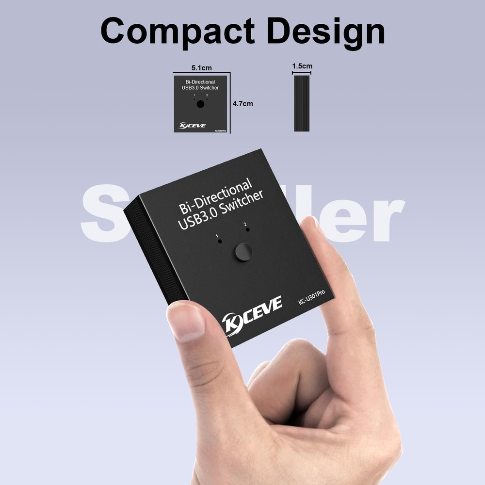 USB 3.0 Switch Selector, Bi-Directional 2 in 1 Out