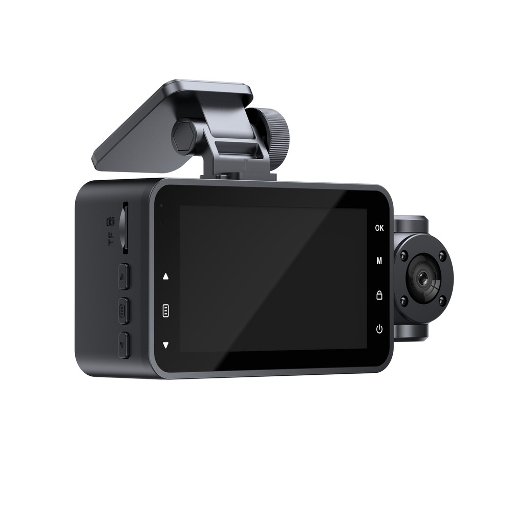 170° Car Dash Camera Three Lens Front/Rear/Inside View Motion Detection G-senor