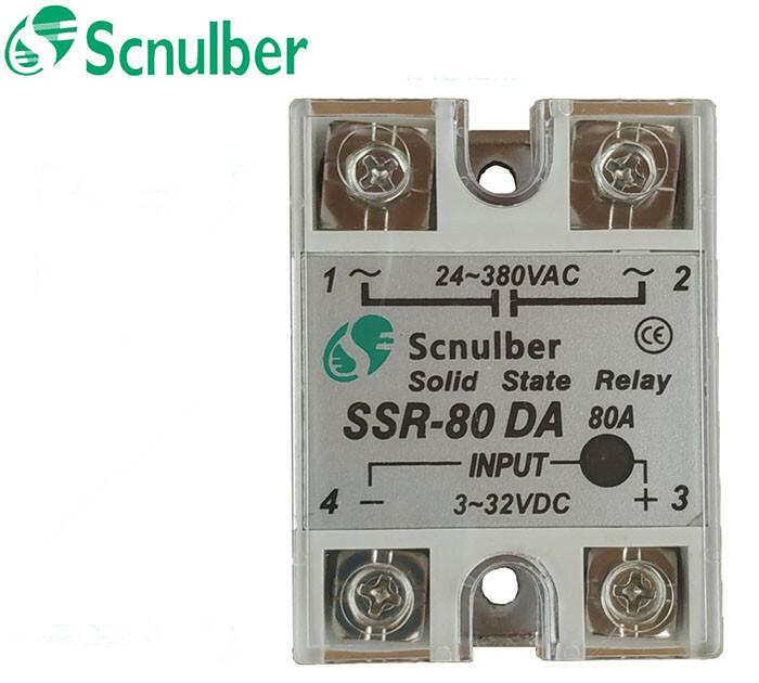 Scnulber single-phase solid state relay SSR-80DA 80A 380VAC DC control AC