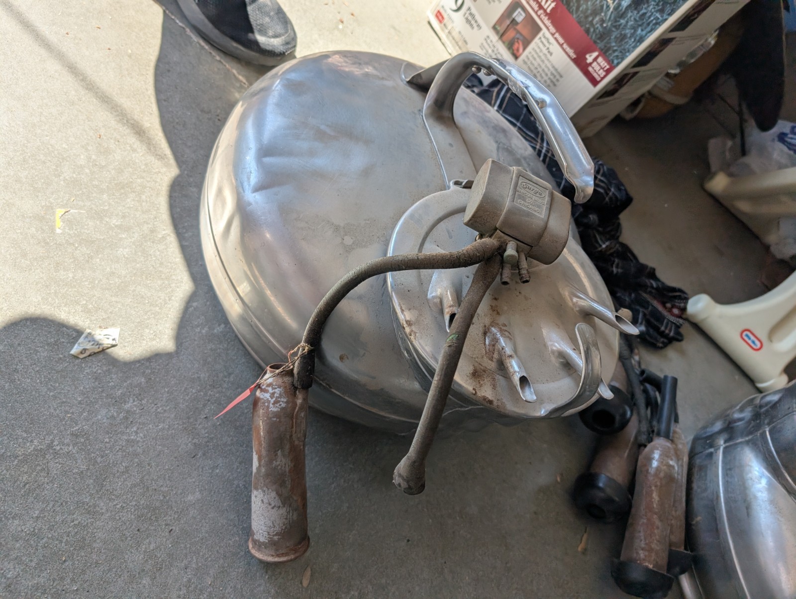 Vintage Babson Bros. Co. Surge Stainless Steel Bucket Milker Pail W/ Lid