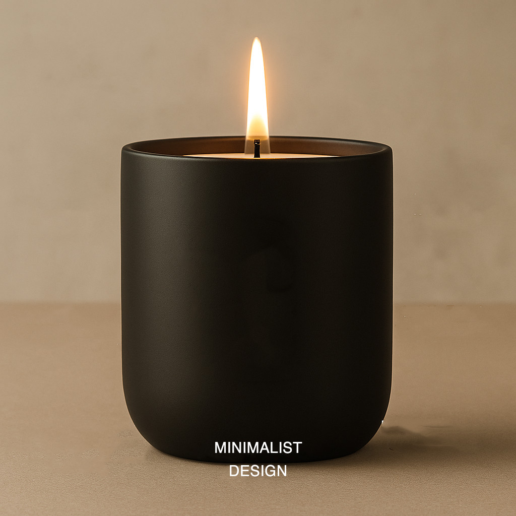 NEW BULK Ceramic Candle Jars - 12 QTY - 13 OZ Black Nordic Candle Making