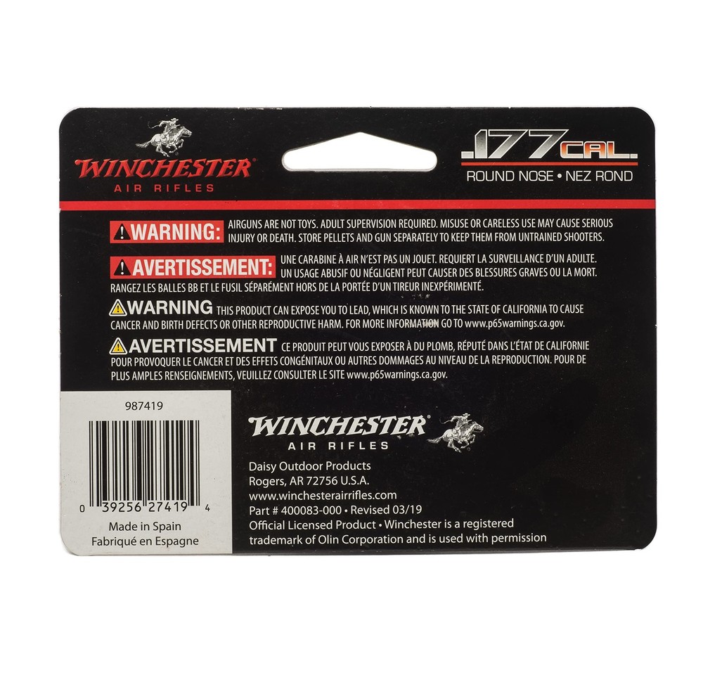 Round Nose .177 Caliber Pellets