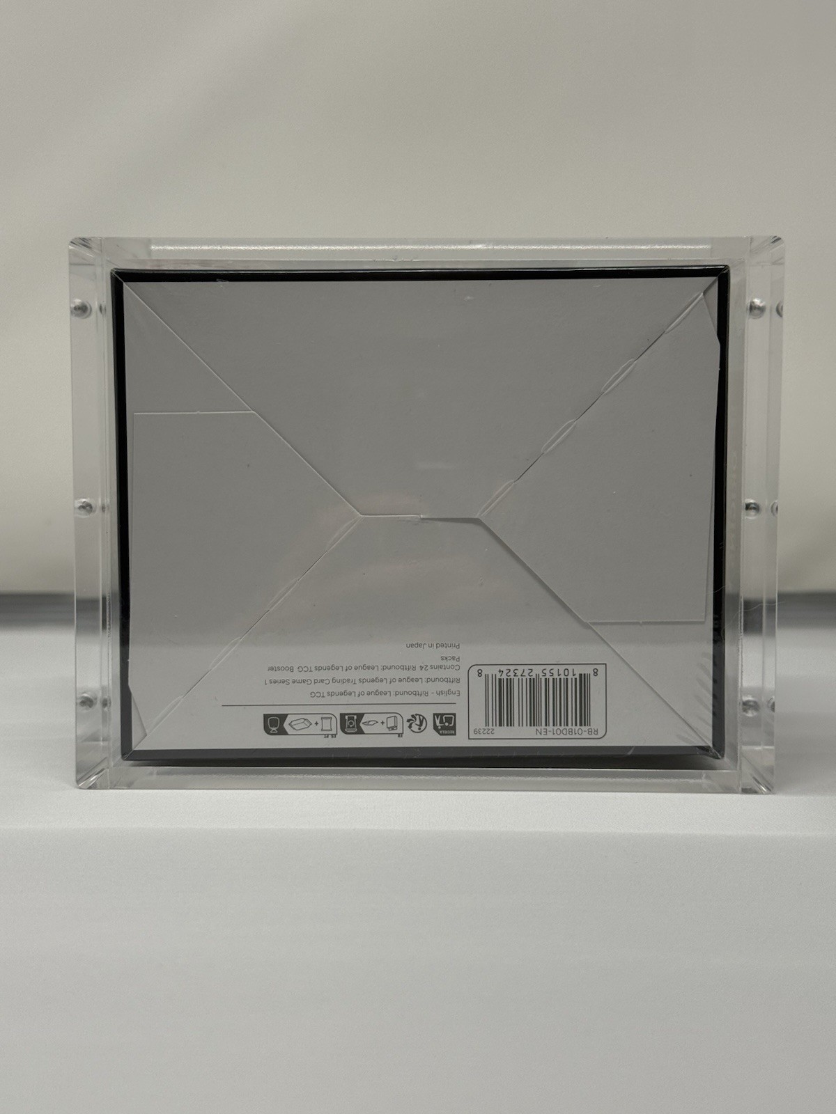 Riftbound Booster Box Acrylic Display Case With Magnetic Top UV-Resistant