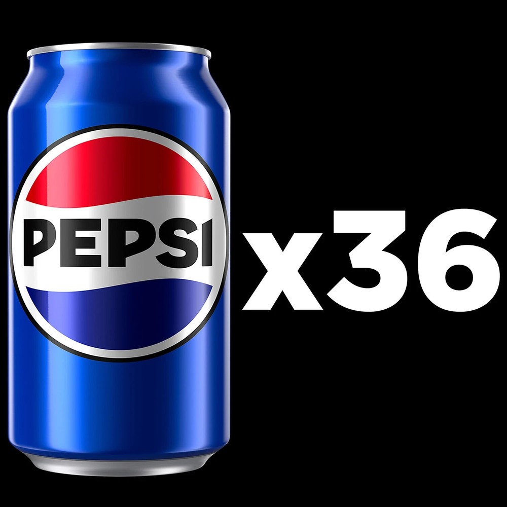 Pepsi Cola Soda, 12 fl oz, 36-Pack Cans