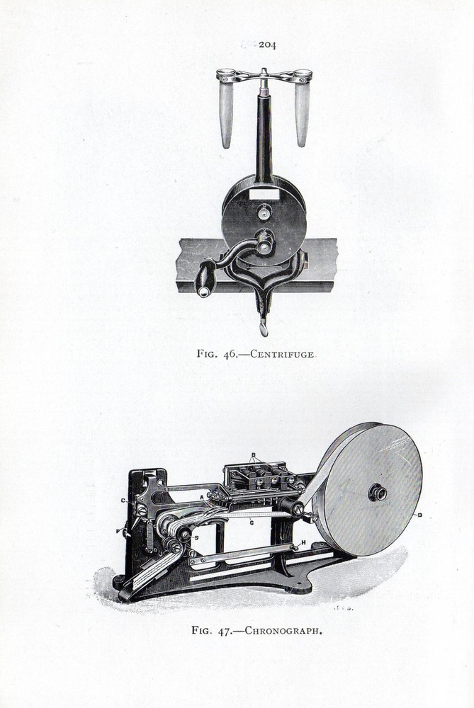 1921 PRINT ~ CENTRIFUGE CHRONOGRAPH REVERSE CATHETOMETER