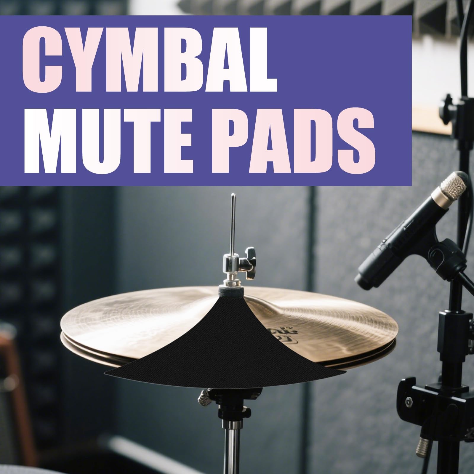 12-Piece Drum Mute Pads Set - Foam Silencer for 10 12 14 16 Inch...