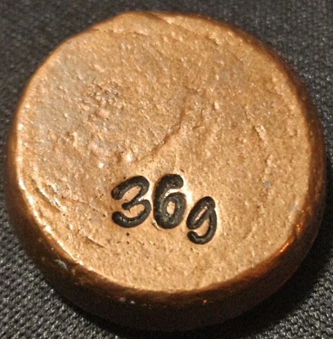 Hand Poured Copper Round – 36g – .999 Fine Solid Copper – Rustic Pour #2