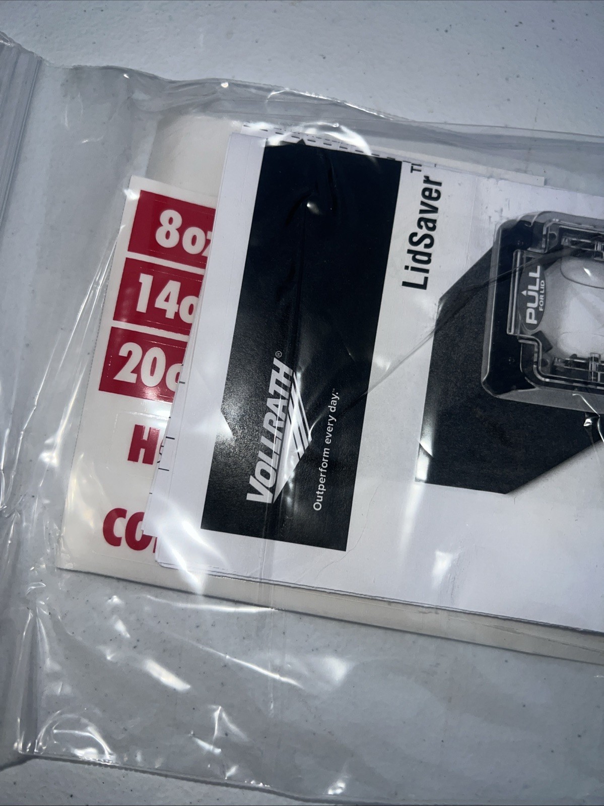 Vollrath Lid Saver LS01-KV Cup Lid Dispenser Ice Coffee Berry DLT1314 Flat