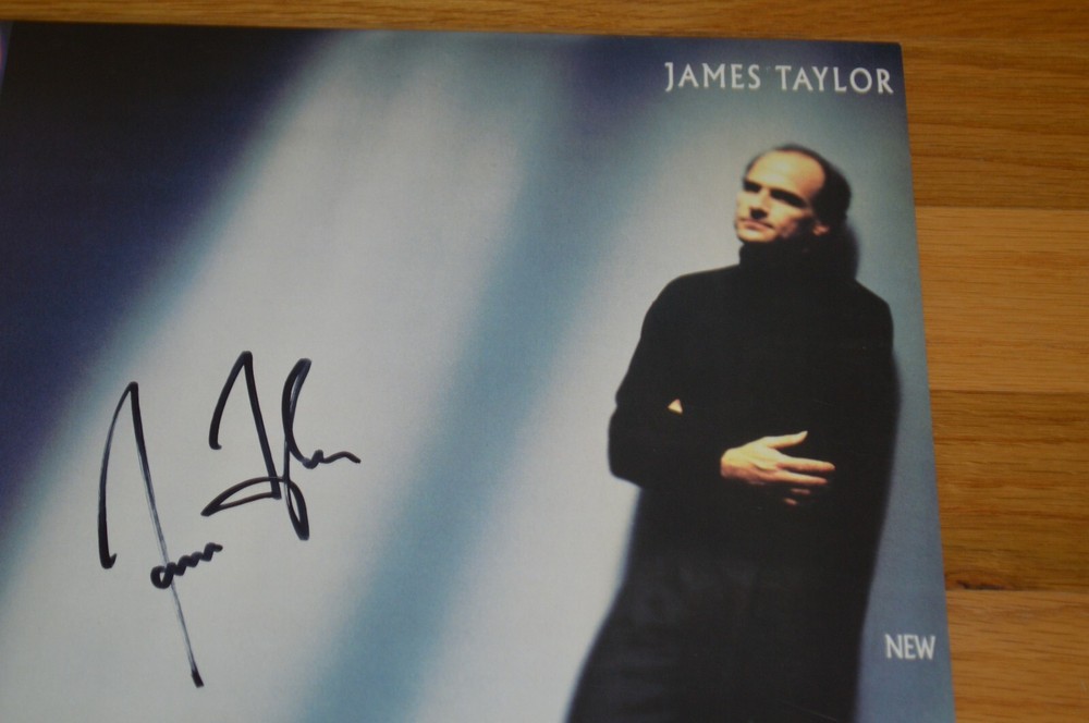 James Taylor Autographed " New Moon Shine " Vinyl LP Cover with JSA COA
