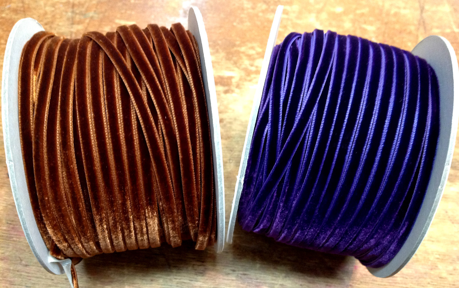 velvet rayon ribbon 1/8" 4mm trim 1yd assorted colors