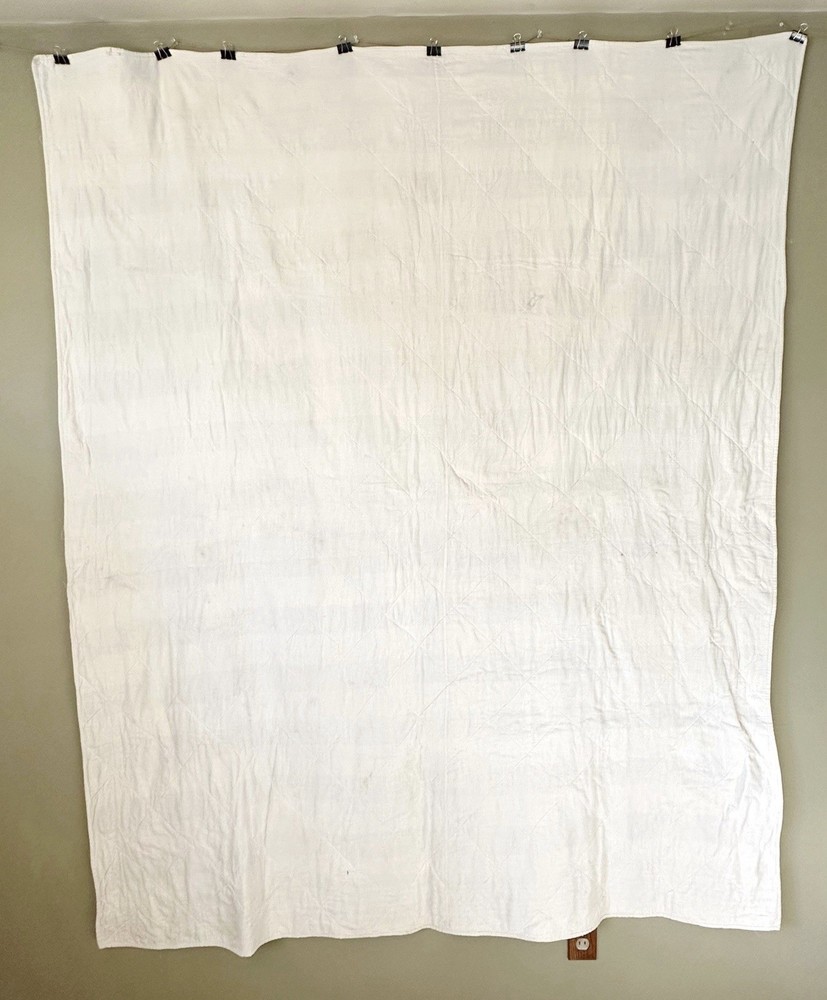 Vintage Handmade Nine Patch Quilt