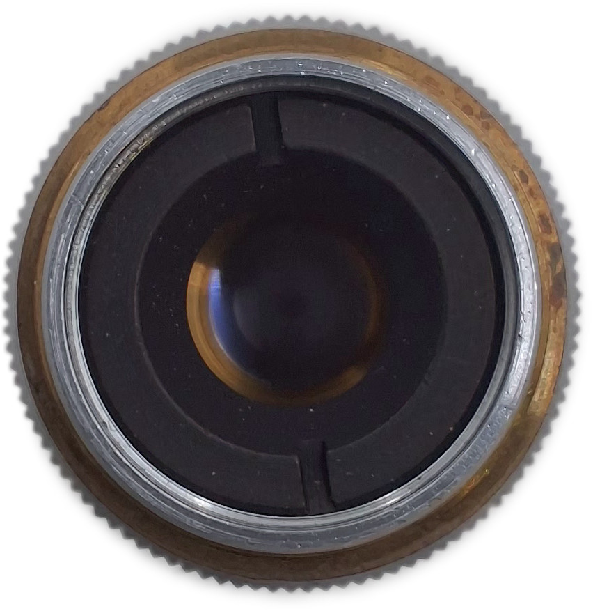 21x 8mm 0.50 NA Microscope Objective Lens Microbiology Lab