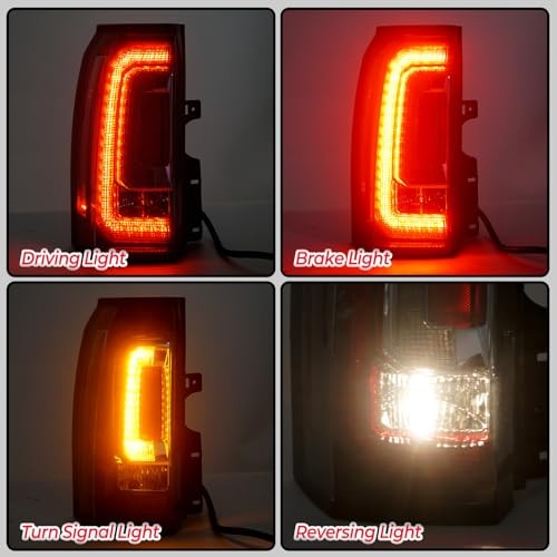 LED Tail Lights Assembly Compatible With 2015 2016 2017 2018 Left Driver Side