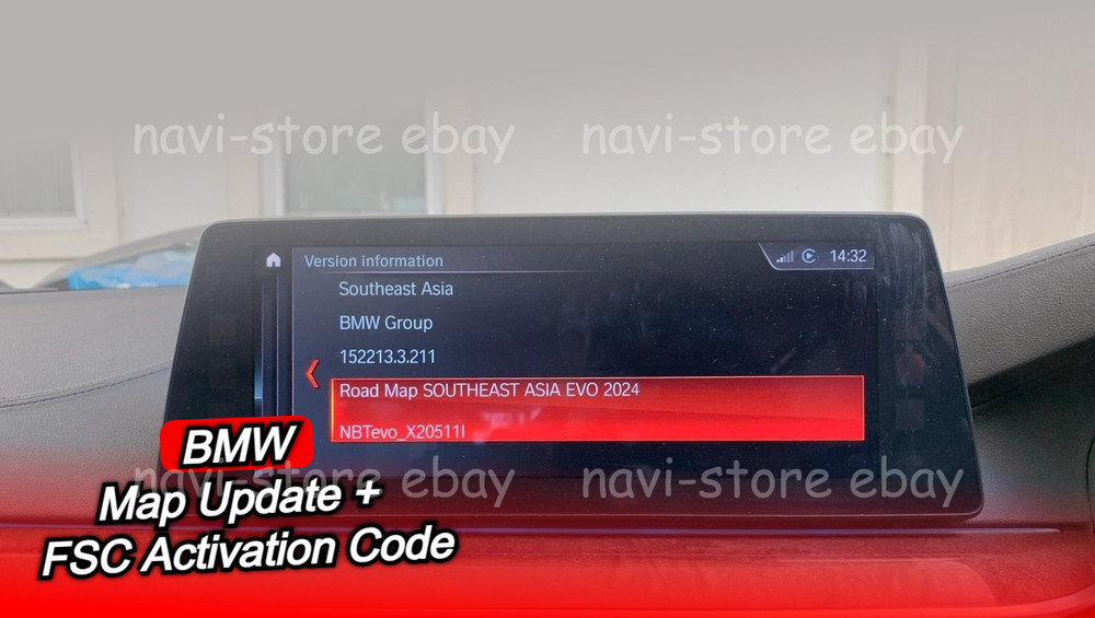 BMW Southeast ASIA EVO 2024-1 MAP Navigation Update + FSC Activation Code