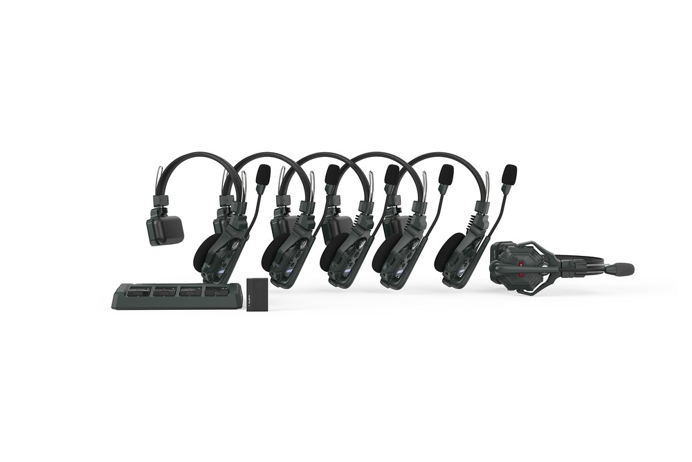 Hollyland HL-SOLIDCOM-C1-6S Full Duplex Wireless Intercom System with 6 headsets