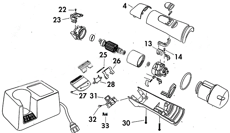 Parts for Andis BGR, AGR