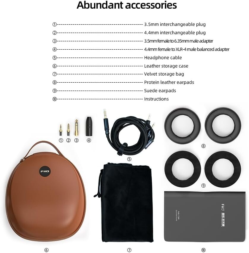 FiiO FT3 32ohm Wired Headphone High-Performance Dynamic Driver Open-Back (32ohm)