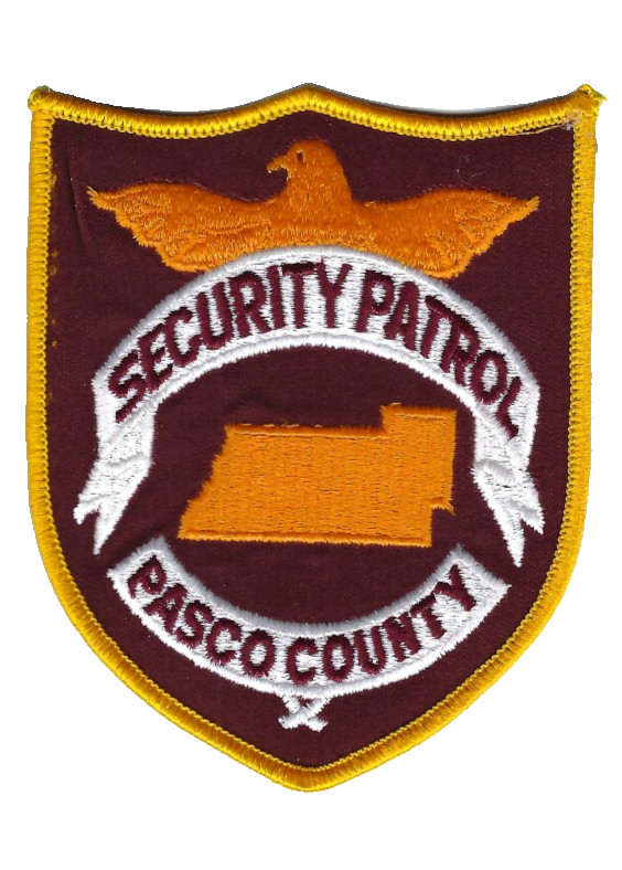 Pasco County FL Florida SECURITY PATROL patch - NEW!