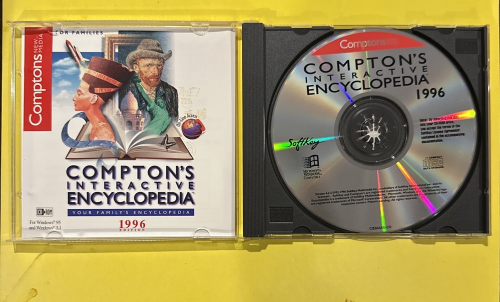 Compton's Interactive Encyclopedia 1996 Edition CD-ROM for Windows 95/3.1