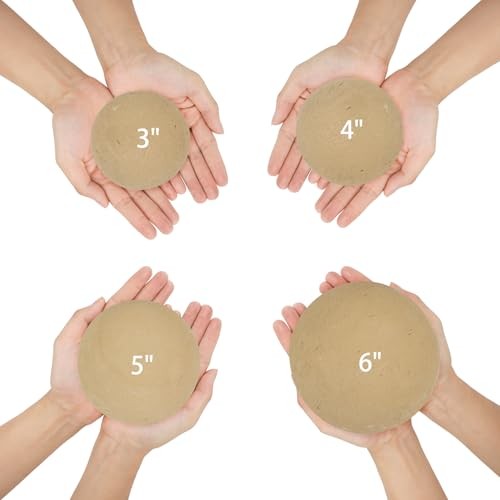 4-inch Ceramic Fire Balls, 12PCS Round Beige Fire Pit/Firepalce Insert