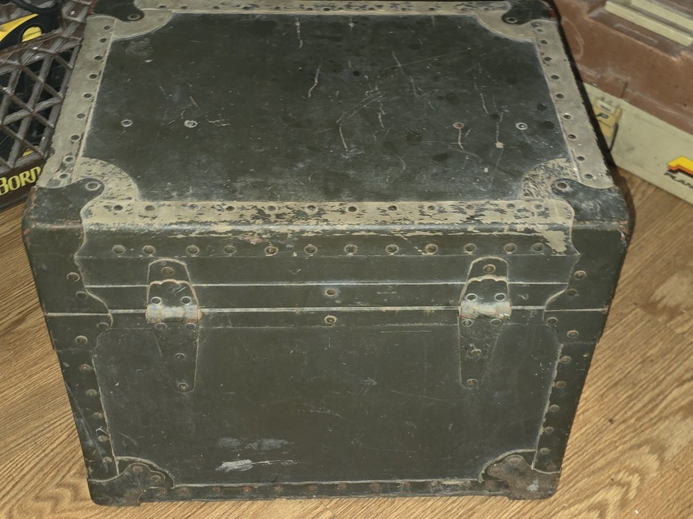 Vintage Foot Locker Trunk with Custom Compartments