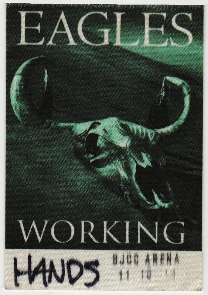 2013 Eagles Concert Backstage Pass Working Birmingham AL