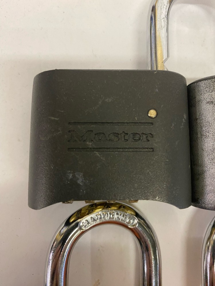 Used Lot of 5 Master Lock #178 MISSING CODES