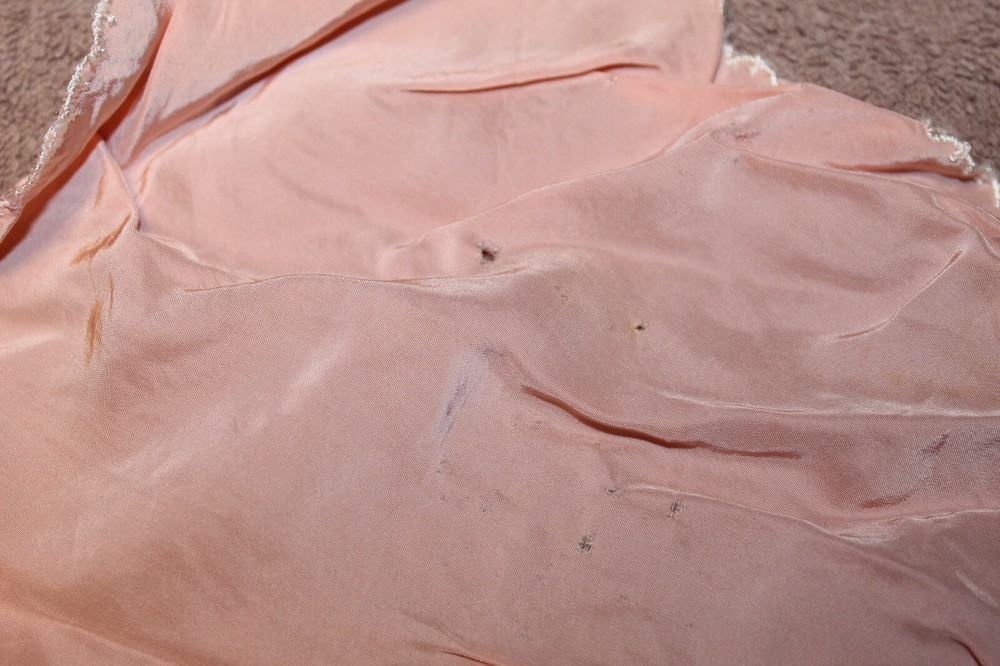 Original WW2 U.S. AAF "Sister" Pink Silk Gift Hankie/Napkin