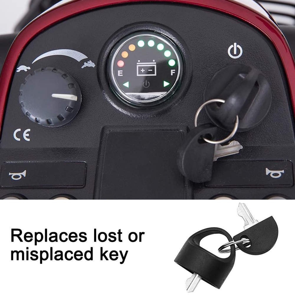 Easy Pull Key Compatible for Pride Mobility Scooter (Set of 4), Deluxe...