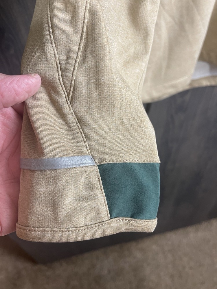 Zero Restriction Tour Series Men’s Large Tan 1/2 Zip Pullover Golf Jacket