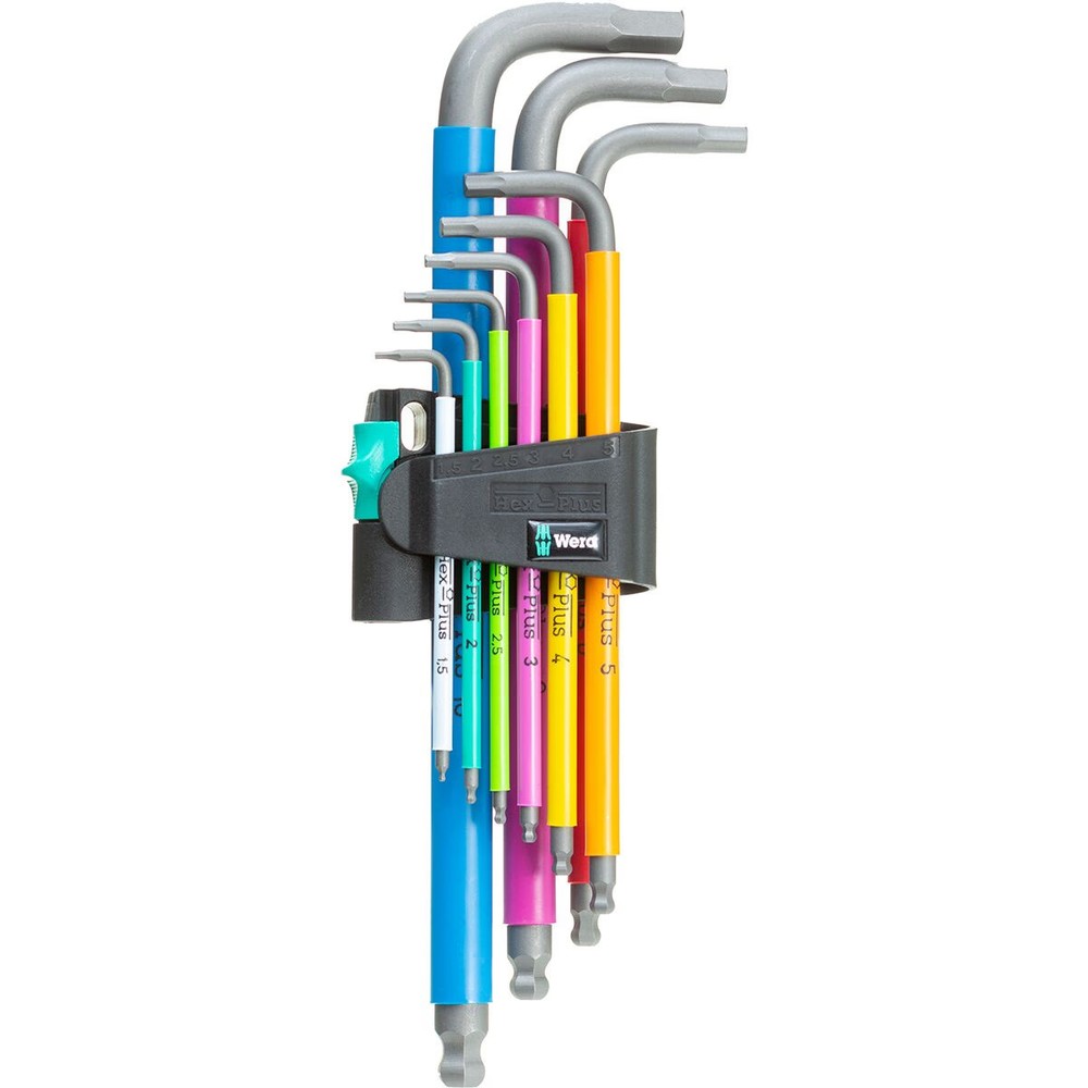Wera Hex-Plus SB L-Key 950/9 Hex Wrench Multi, 9 Piece