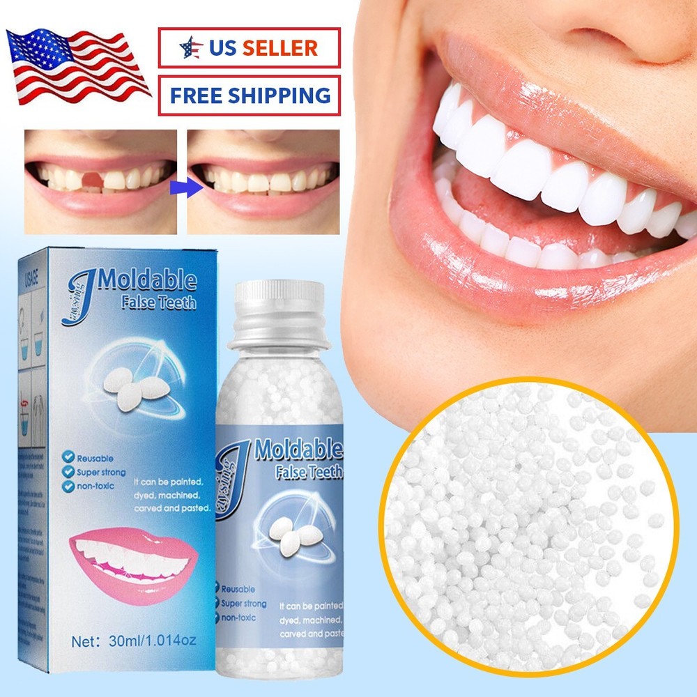 Tooth Repair Granules Temporary Kit Moldable False Teeth Fitting Beads Reusable