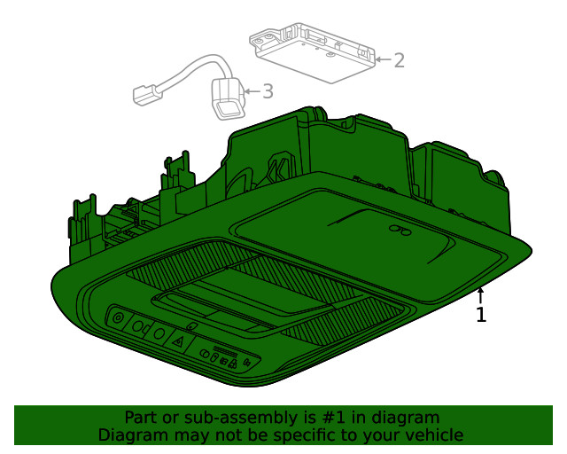 Genuine GM F Console 26486086