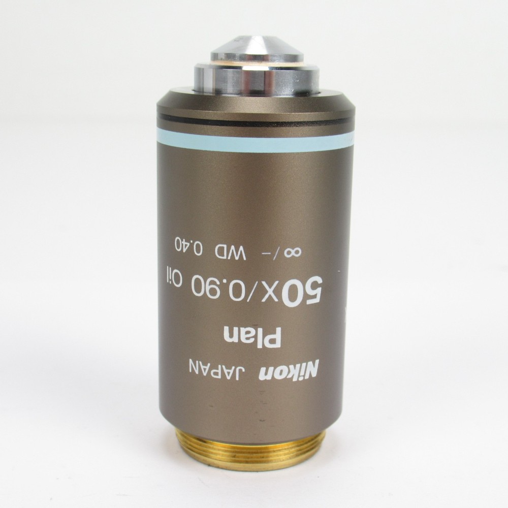 NIKON PLAN 50X/0.90 OIL WD 0.40 CFI INFINITY ECLIPSE MICROSCOPE OBJECTIVE