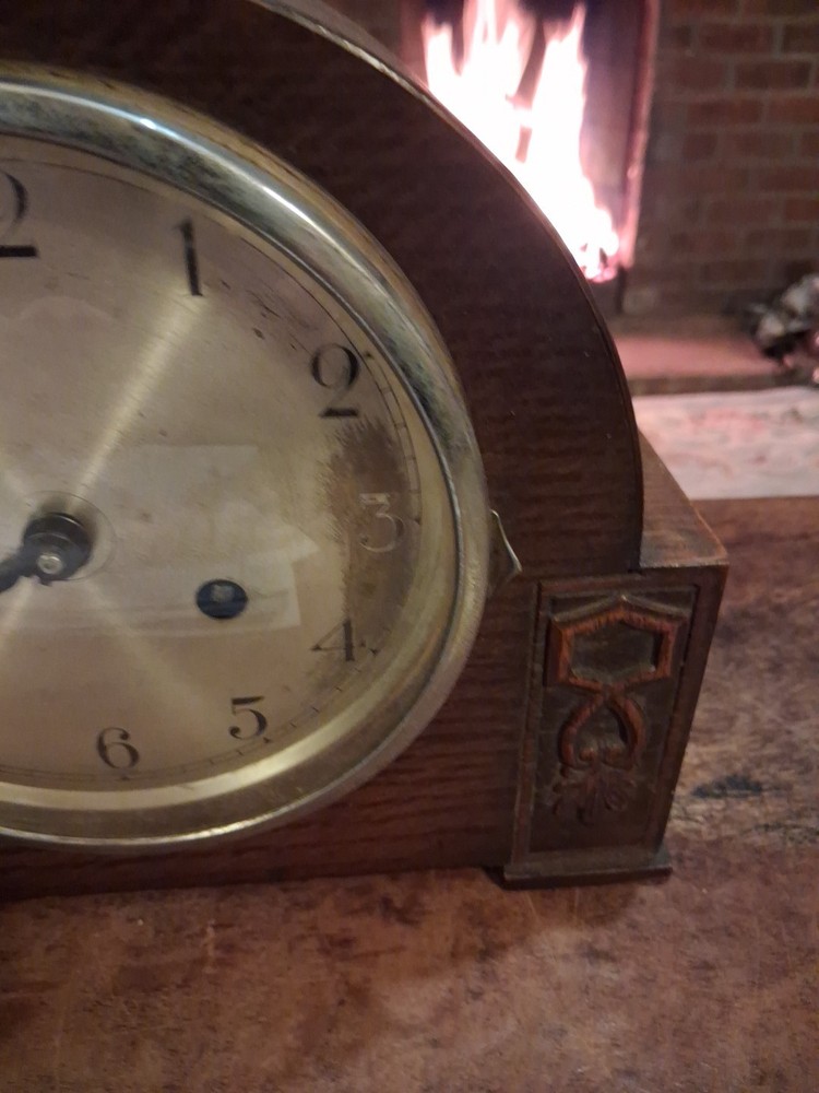 Vintage Mantle Clock, Not Working, No Key, Please Read Description