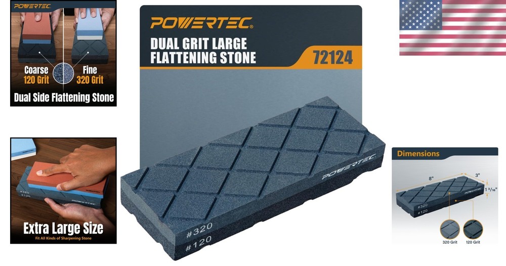 120/320 Sharpening Stone Flatener - Effortless Whetstone Maintenance