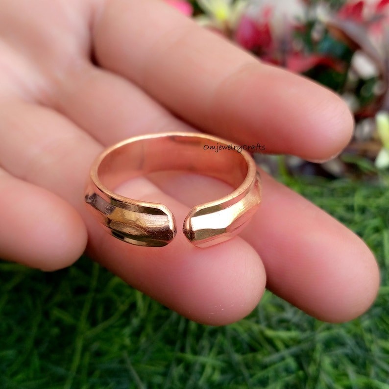 Pure 100% Copper Wrap Ring, Beautiful Thumb Ring, Solid Copper Ring, Finger Ring