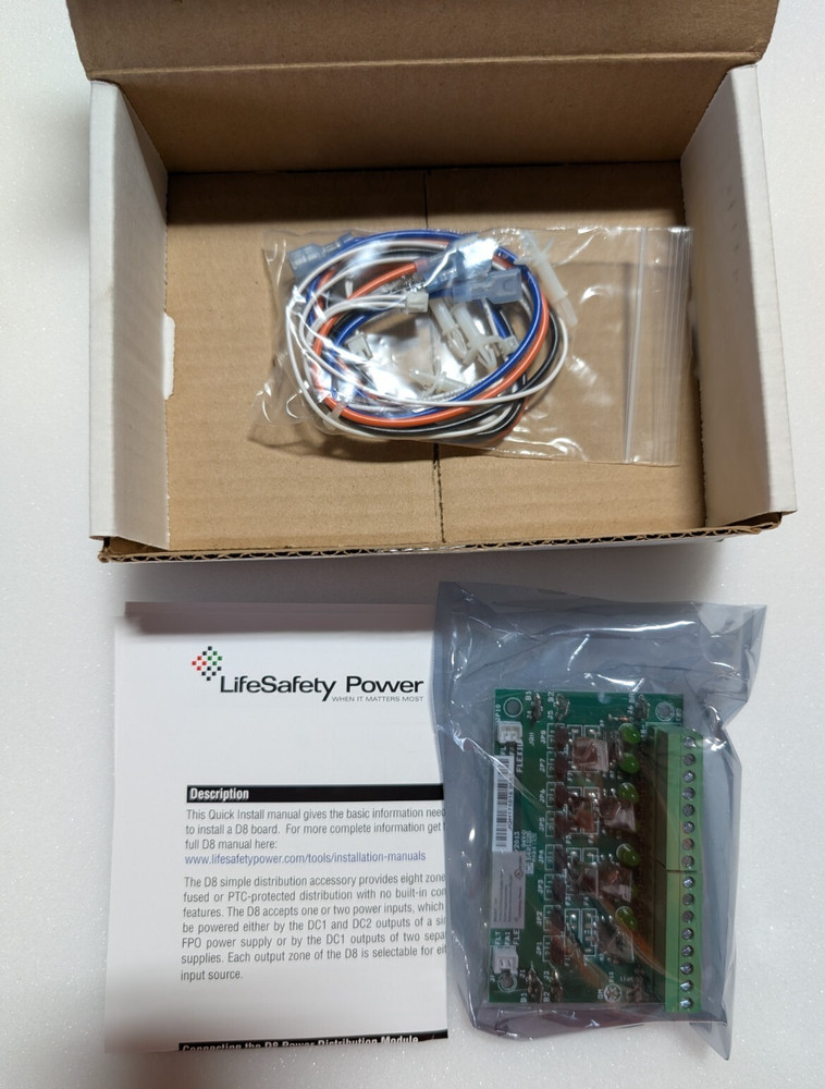LifeSafety Power D8P Auxiliary Power Distribution Module, 2.5A