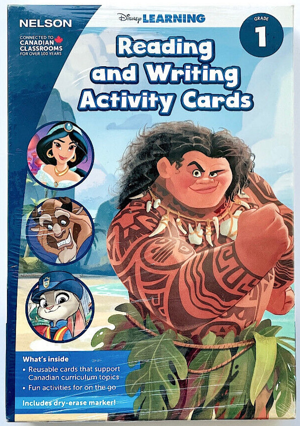 Disney LEARNING ~ Reading and Writing Activity Cards Set ~ Grade 1