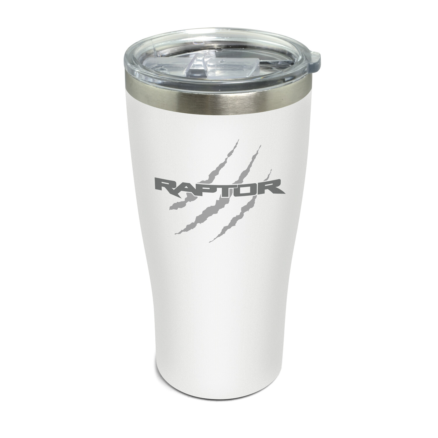 Ford Raptor Claw Marks 20 oz Laser Etched White Stainless Steel Tumbler Mug