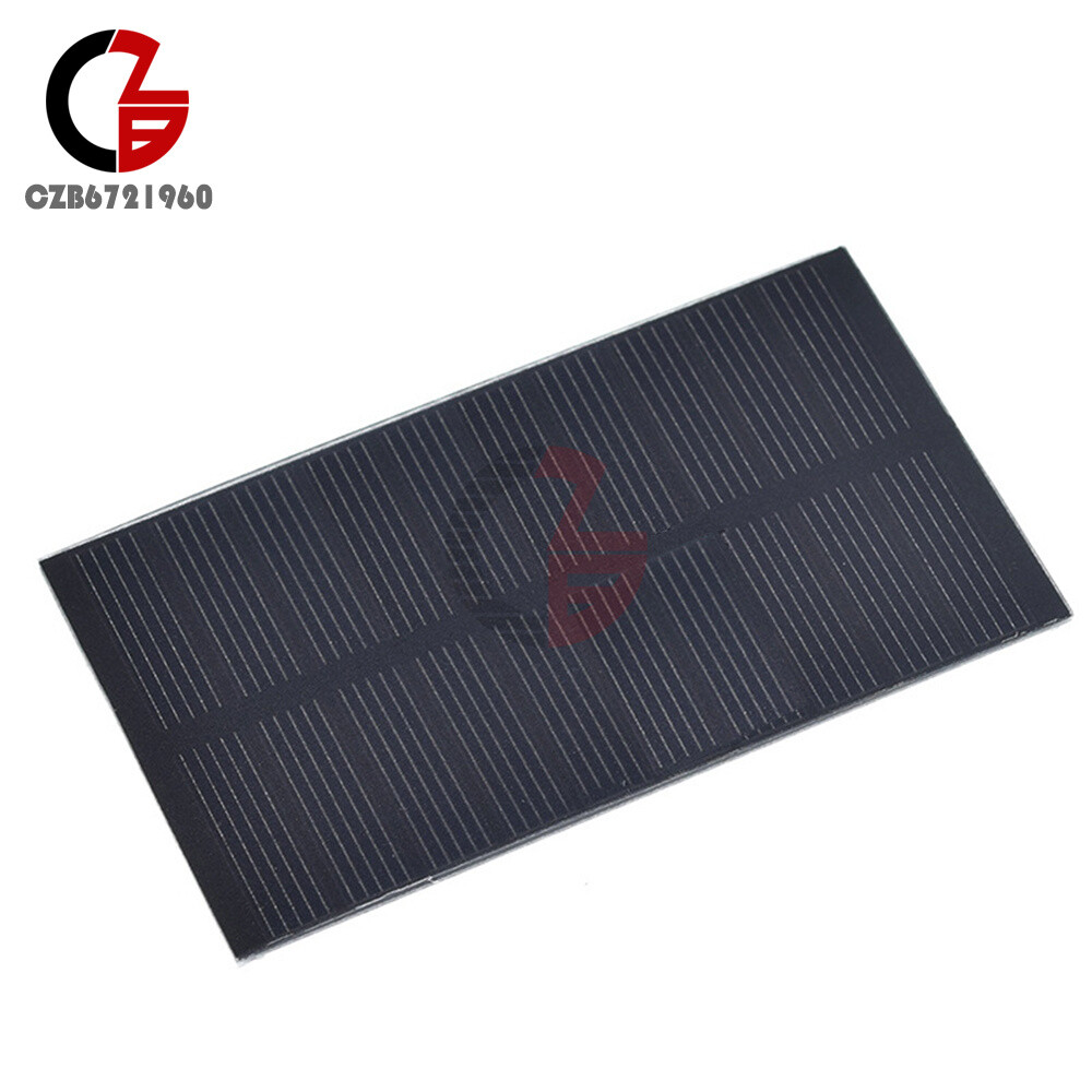 1W 5V 200mA Single Crystal PET Laminated Solar Panel Power Generation
