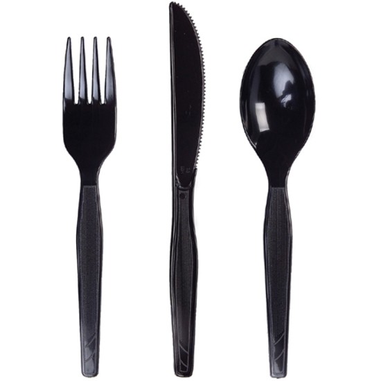 Dixie Heavy-medium Weight Fork - 1000/carton - Polystyrene - Black (FM517)