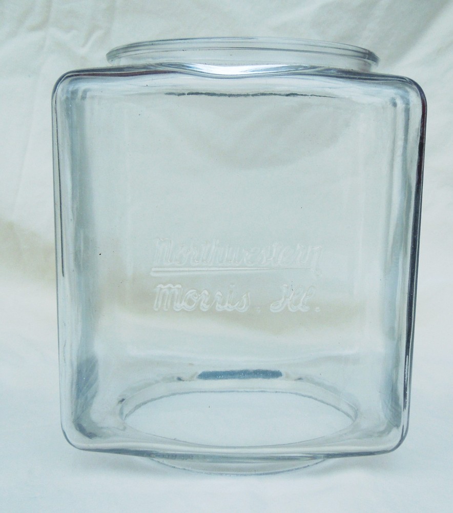 Northwestern Vending Machine Embossed glass globe