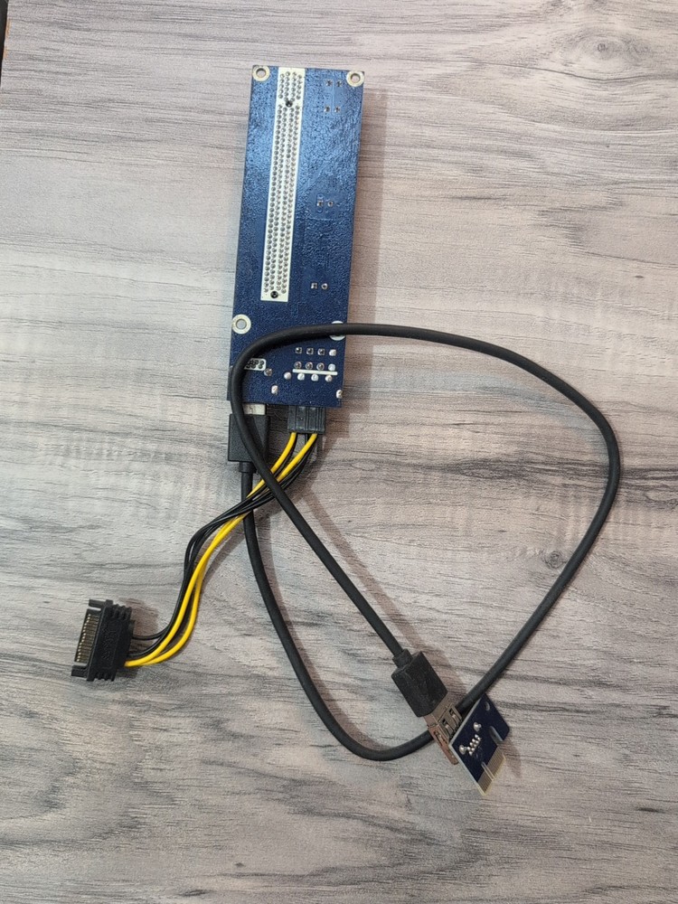 PCI-E 1x to 16x Powered USB 3.0 Crypto Mining GPU Riser Extender Adapter 6 Piece