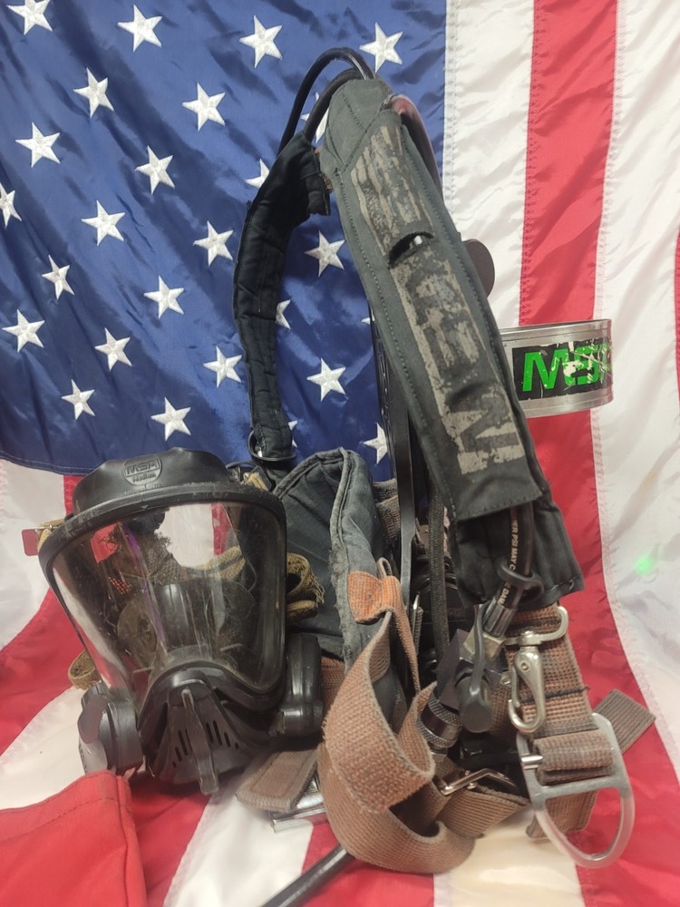 MSA Firehawk M7 SCBA Harness & Ultra Elite MSA Mask & Comms